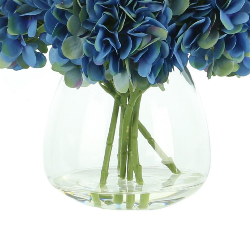 Hydrangea Bouquet In Vase, Blue