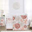 Ensemble de literie 6 pièces pour lit de bébé Blush 