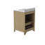 Ensemble de meuble-lavabo simple autoportant 24 po Aura avec plateau et dosseret en marbre d'ingénierie Aura-365611728