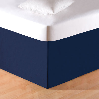 Knotty Buoy Solid Blue Bed Skirt