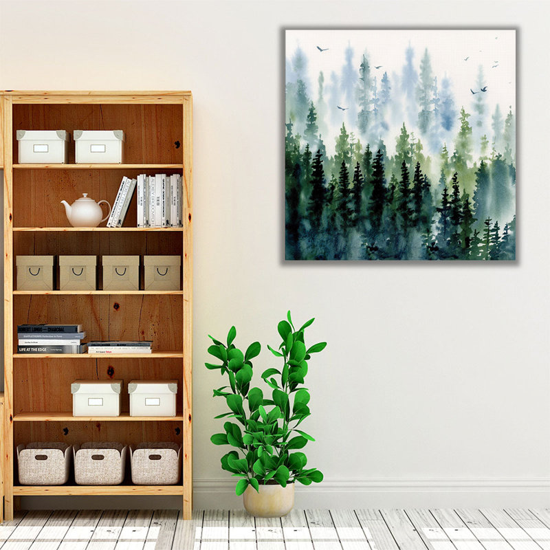 Evening Treeline - Canvas Print Wall Art, 40" H x 40" W