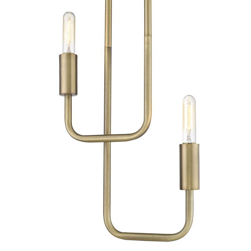Luminaire suspendu pour ampoule 2 lumières unique Peachey