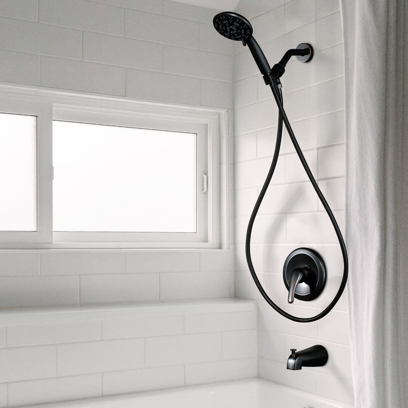 Single Handle 7-Spray Tub And Shower Faucet 1.8 Gpm, Oil Rubbed Bronze