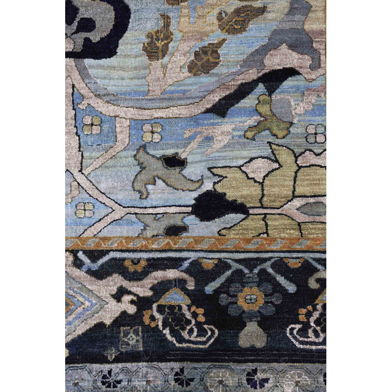 Silk Treasures One-of-a-Kind Runner 4'1" x 10'10" Area Rug