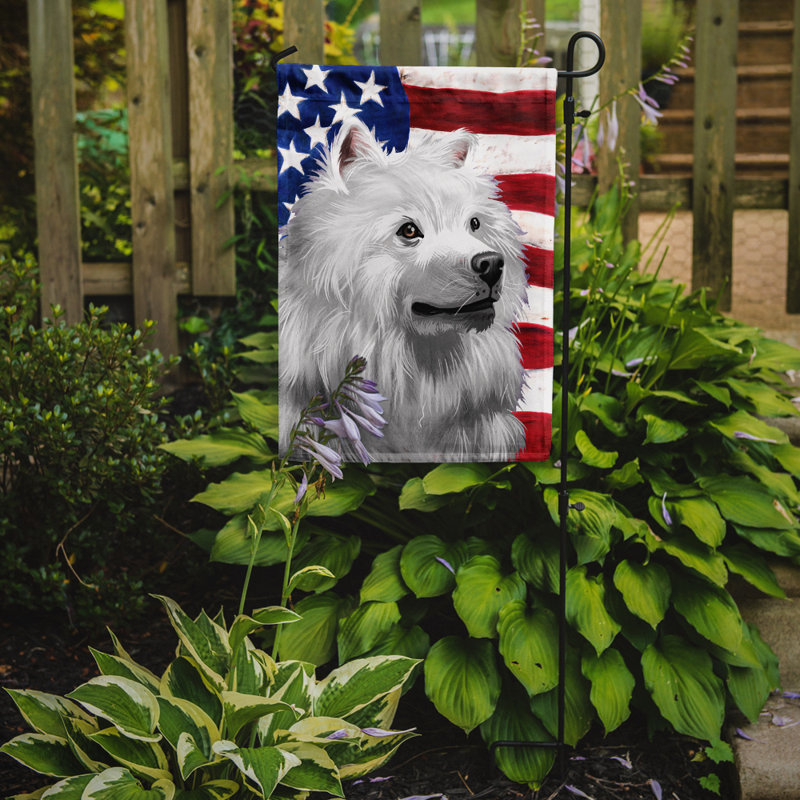 Polyester à 2 côtés 15 x 11 po drapeau de jardin, Esquimau américain