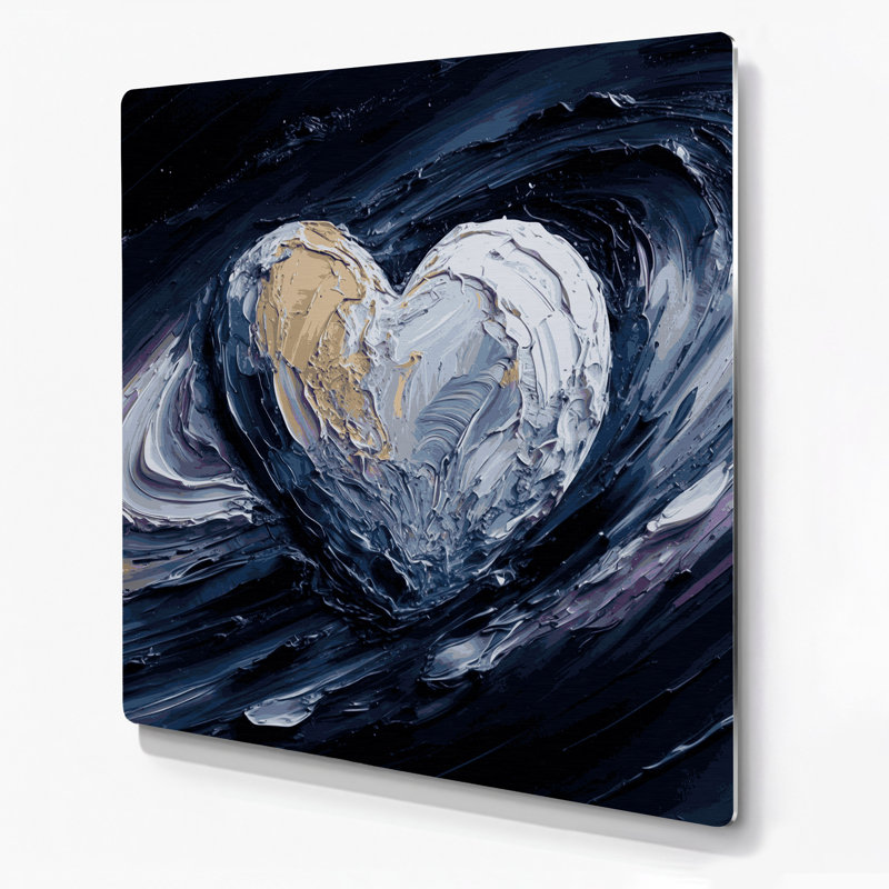 Art mural en métal gris Space Pluto, 12" H x 12" W