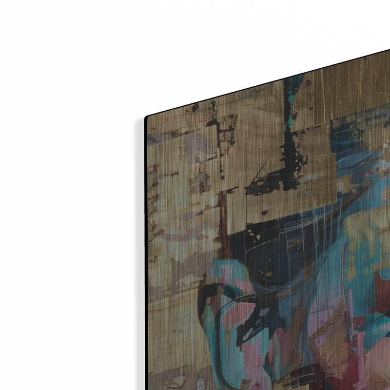 Art mural en métal Winston Porter «Golden Hues Portrait» par Svetlana Aleynikova, H 36 po x l 36 po