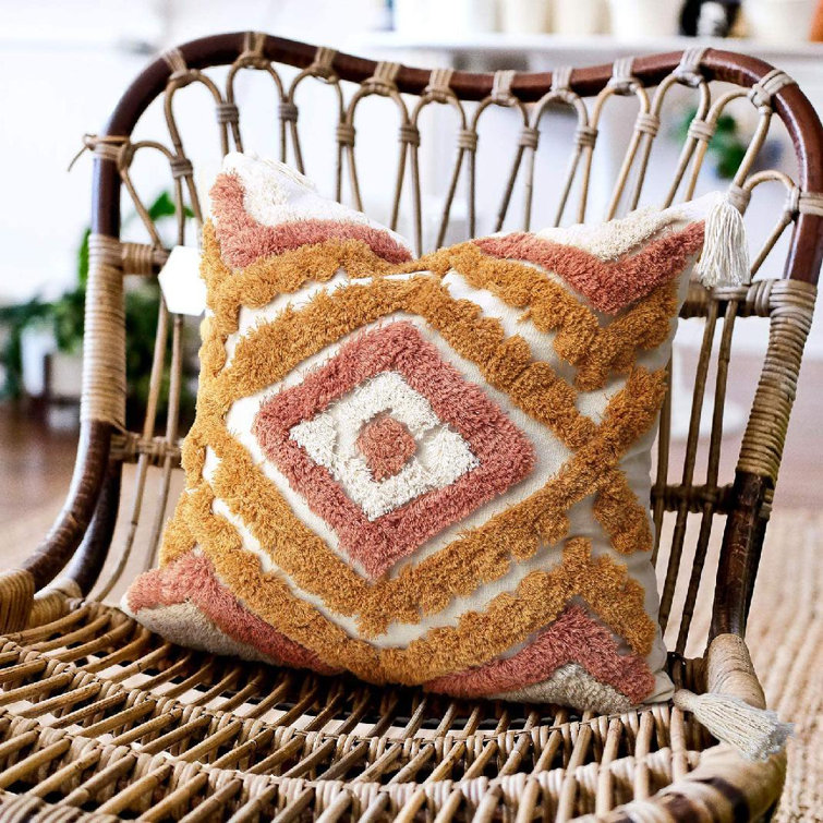 Geometric Print Square Pillow from Lincove