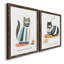 Coffee Cats I - ensemble de 2 reproductions d'art textuel sur toile-75514209-75514211