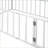 Twin Size Metal Floor Bed Frame with Safety Fence &amp; Door, White – No Slats Needed-213349346-213349347