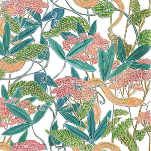 Rouleau de papier peint L 15,75 po x l 25 po Garden Snake