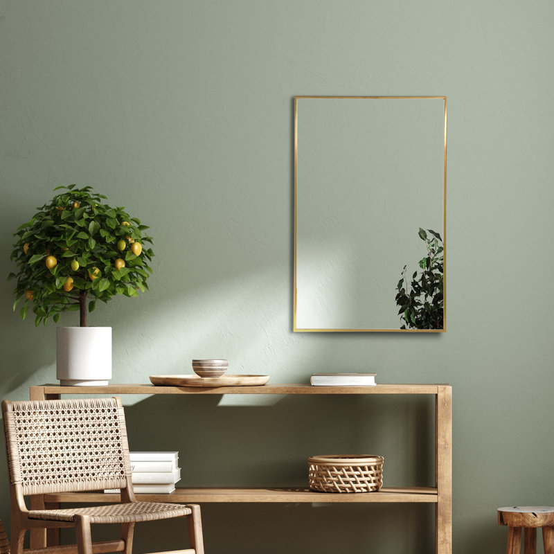 Markey Metal Rectangle Mirror, 34" x 22"