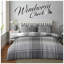 Check Pattern Polycotton Duvet Cover Set with Pillowcases - Lightweight Bedding in Single Double King-1651939304-1651939306