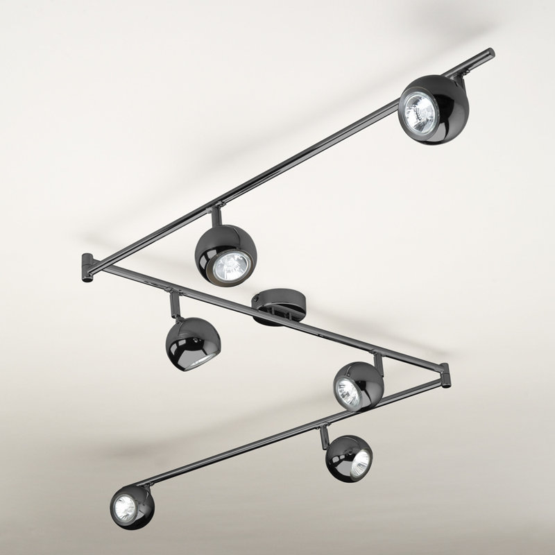 237 cm 6 -Light Track Kit, No, Black Chrome