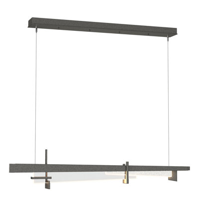 Luminaire suspendu rectangulaire à 1 lumière pour îlot de cuisine Tenon