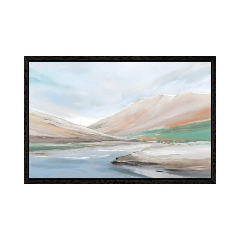 Royal Hills by Isabelle Z - Painting on Canvas, 152.5 cm H x 101.5 cm W, Black Framed