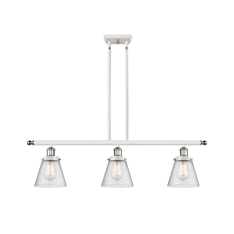 Luminaire suspendu linéaire à 3 lumières pour îlot de cuisine Anaan, Ampoule non incluse