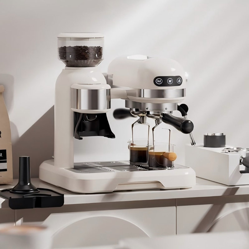All-In-One Semi-Automatic Espresso Machine with Hot & Cold Extraction, Built-in Grinder and Milk Frother