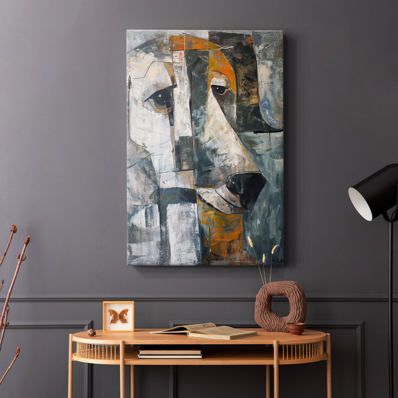 ANIMAUX série Cxx - Toile tendue avec châssis de qualité supérieure - Prêt à être accroché, H 18 po x l 12 po
