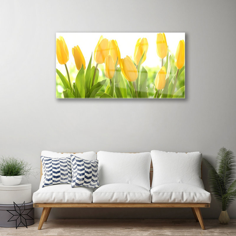 Floral Tulips - Unframed Photograph on Glass