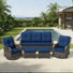 Wicker 5 - Person Patio Conversation Set with Cushions