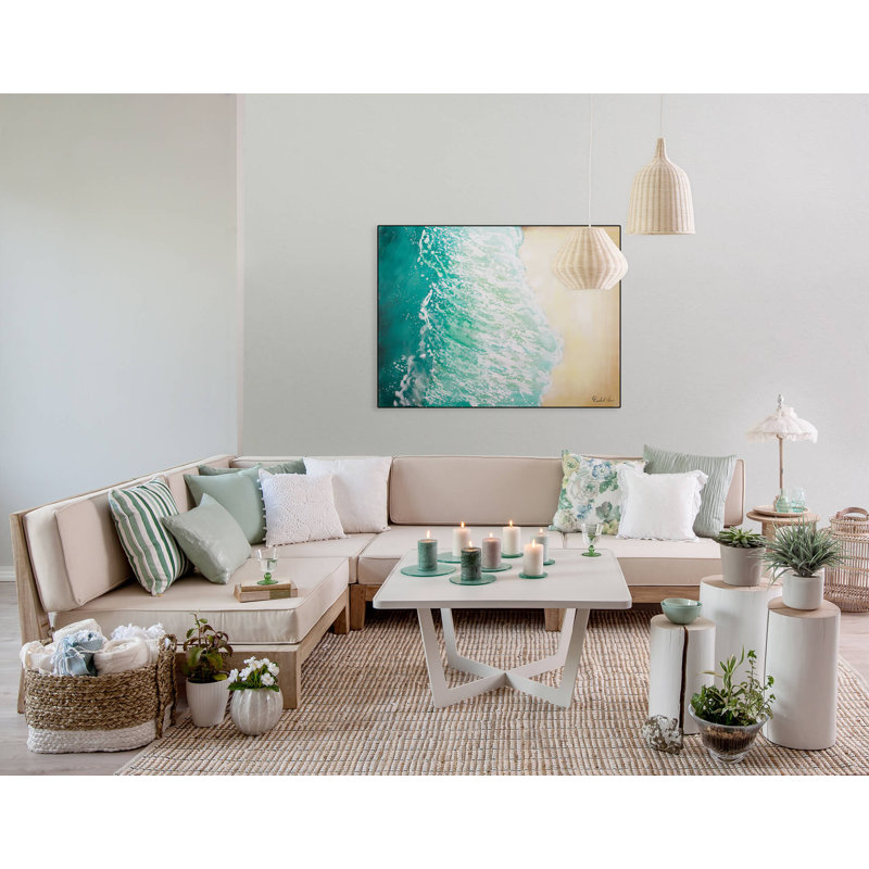 Hand -painted acrylic painting on Summer in Ibiza