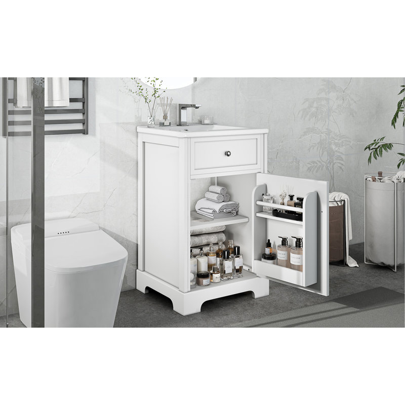 Meuble-lavabo chic avec rangement abondant et design élégant pour une fonctionnalité optimale