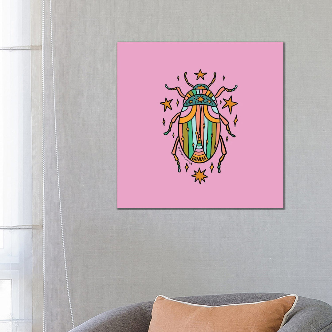 Cancer Beetle von Doodle By Meg - No Frame Gallery-Wrapped Canvas Giclée on Canvas