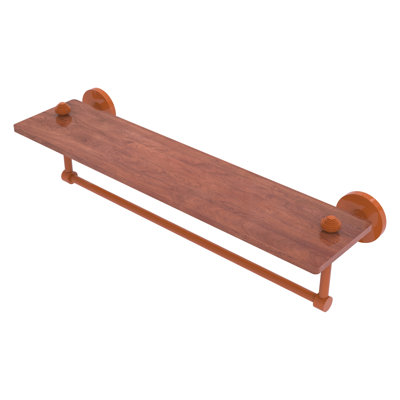 Tablette en bois de fer massif IPE de South Collection avec barre à serviettes SB