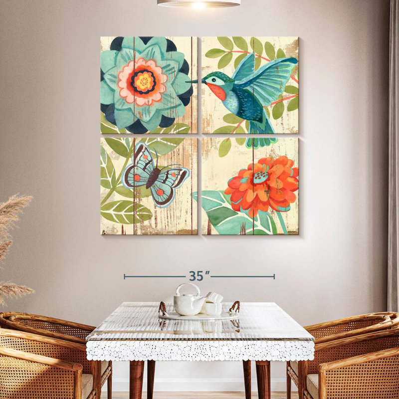 Brampt Hummingbird Botanical Aqua