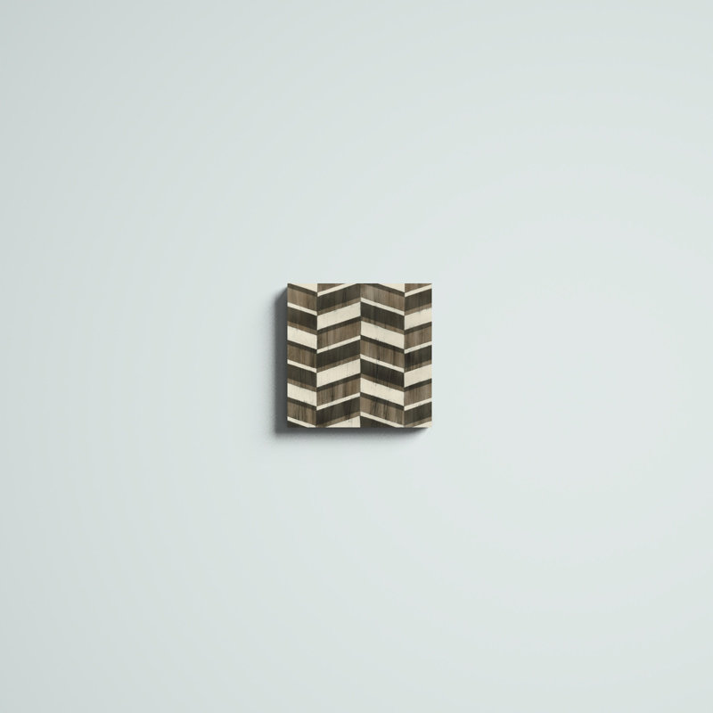 «Driftwood Geometric VII», impression sur toile, H 12 po x l 12 po