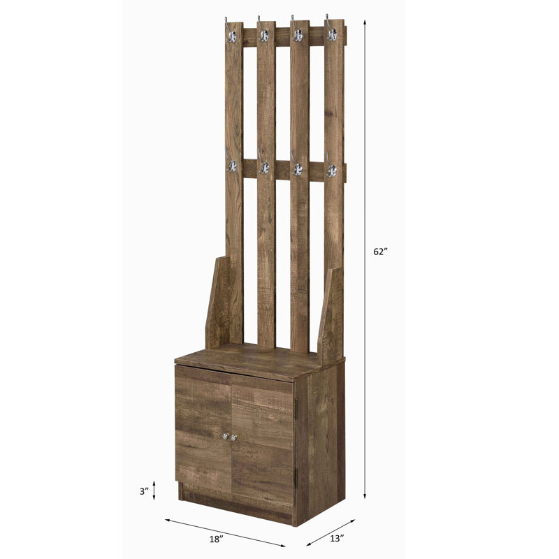 Arbre d'entrée de 18,03 po de largeur avec rangement pour chaussures
