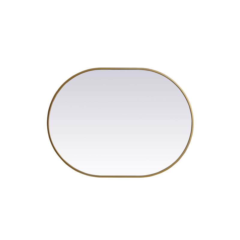 Miroir mural Sabine, Laiton, 36 po x 27 po