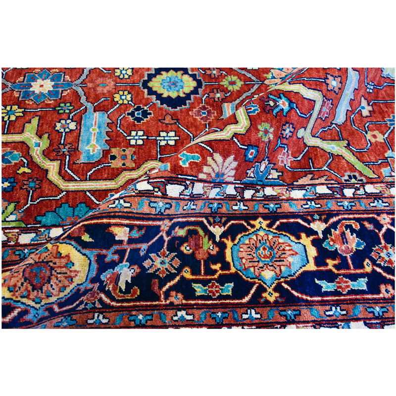 Elegant Wool Oriental Area Rug, Rectangle 8' x 10'