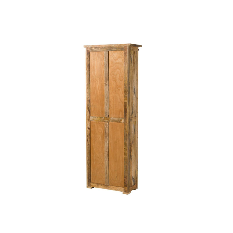 1 Door Wardrobe, Natural Varnish