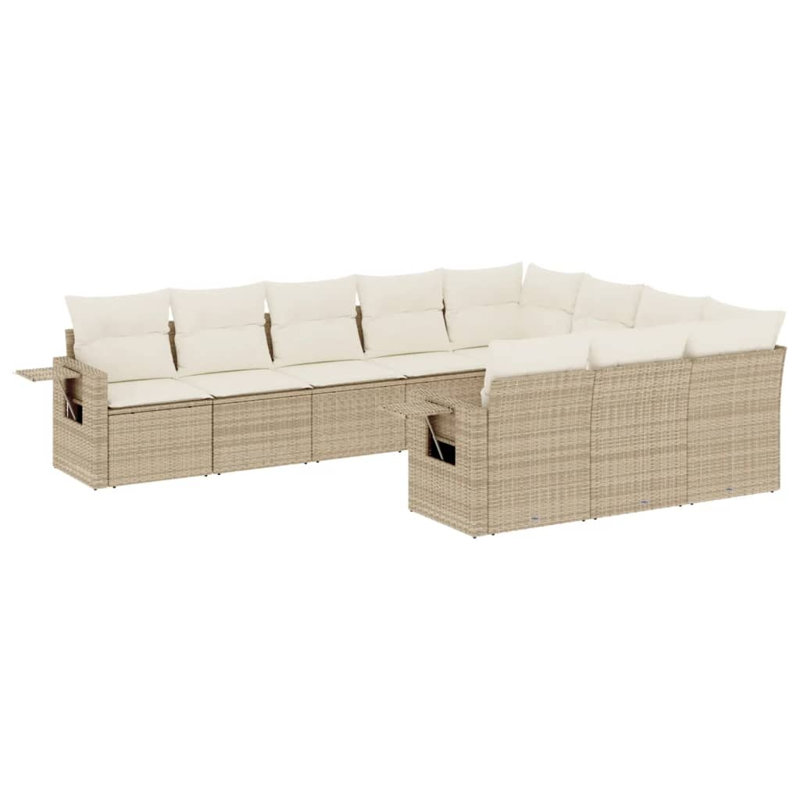Ensemble de canapé de jardin Vidaxl beige