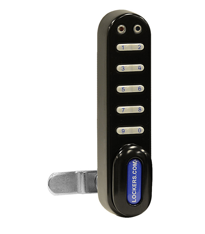 Serrure électronique pour casier en bois designer, Noir