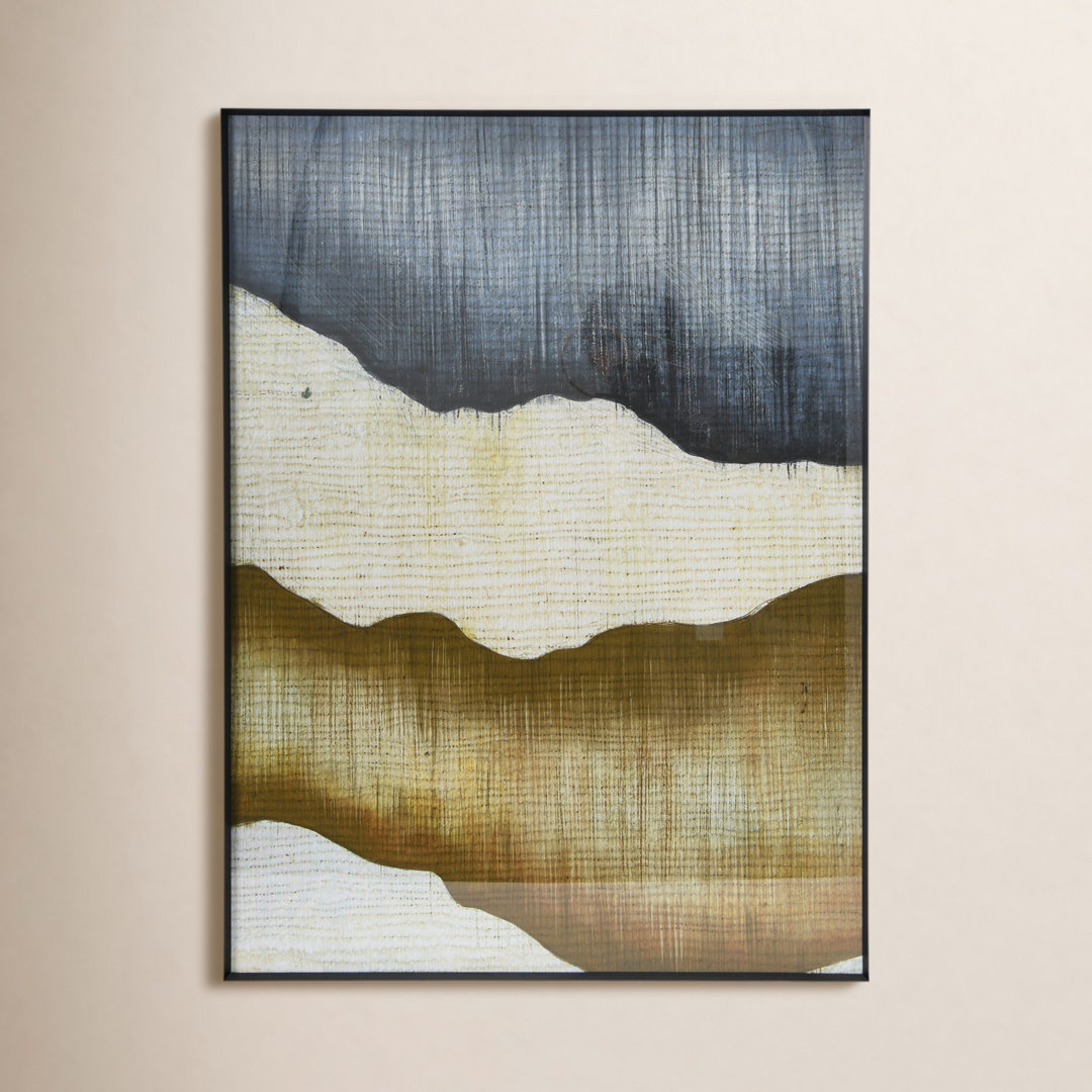 Abstract Watercolor Print in Metal Frame Joss & Main