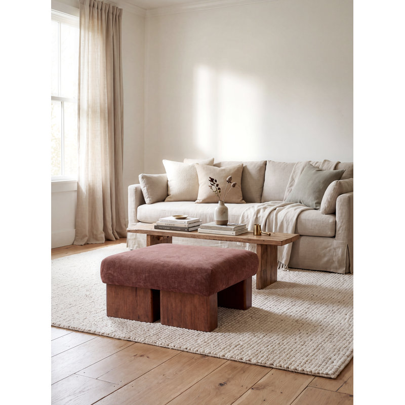 Repose-pieds Veasey Delilah, Rouille, Brun