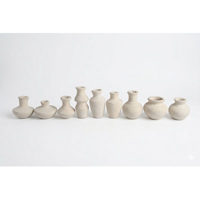 Damanpreet Mini Vase - White Paper Mache