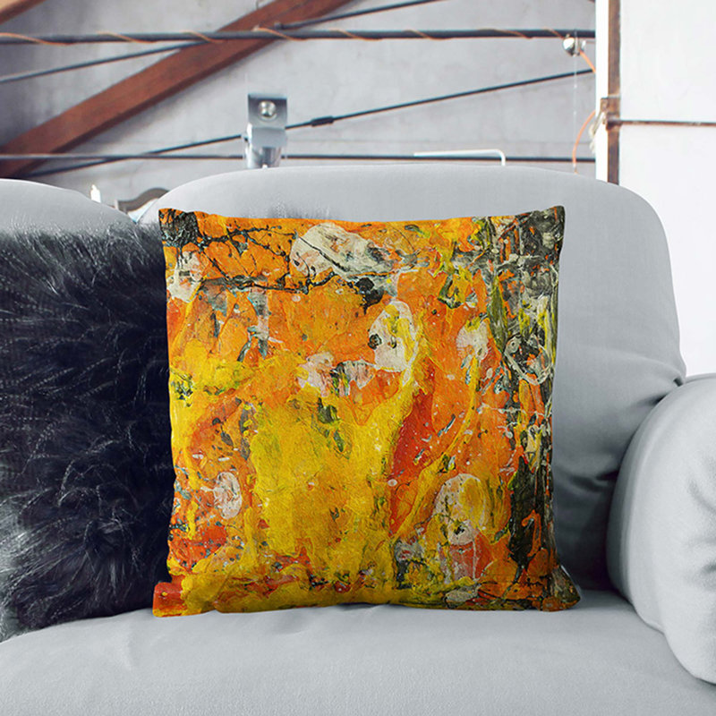 Abstract Square Throw Cushion, 40 x 40 cm