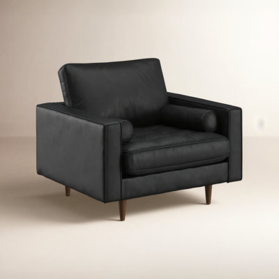 Geo Vegan Leather Armchair