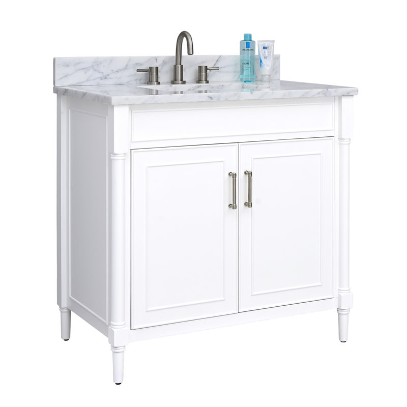 Ensemble de meuble-lavabo simple 37 po Addison, Blanc