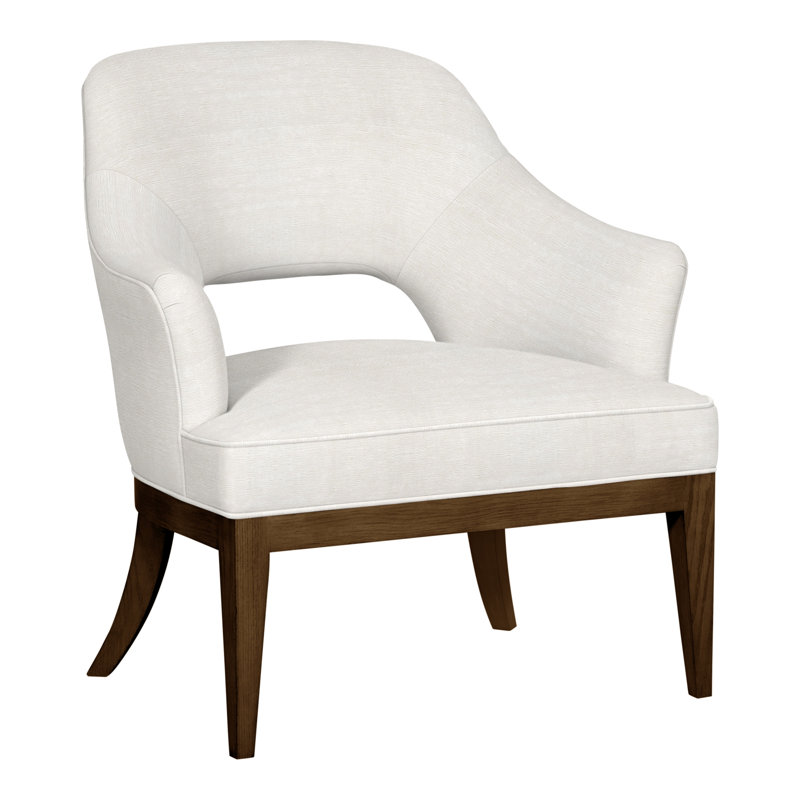 Chaise Kaley de 32,5 po Vanguard, Parchemin Nadia, La Havane