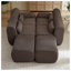 Canapé d'angle convertible 6 places en velours côtelé marron avec pouf, en forme de U, pour salon.-1953814945-1953814959