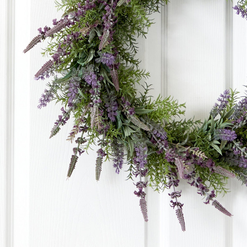 Lavender Artificial Wreath