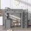 Lit mezzanine double avec tiroirs Alvara Kids-597189301