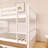 Wood Frame Full Over Full Size Bunk Bed With Trundle, Ladder And Guardrails-1914380304