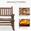 Chaise berçante en bois 2 personnes-121060152