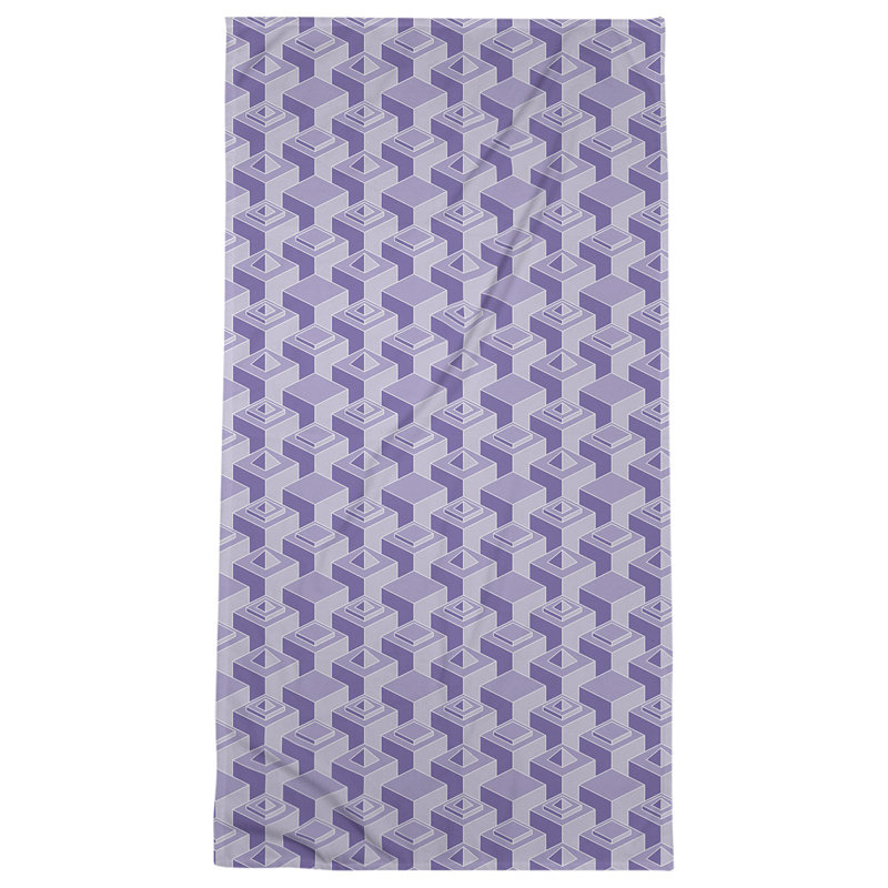 Serviette de plage classique gratte-ciels, bleu